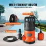 Nedsænkbar værktøjspumpe sump pumpe 700W 4148 gph 33 ft