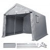 Portable Storage Shelter Garage Storage Shed 8 x 14 x 7.6 ft & Zipper Door