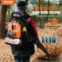 Rygblæser 62CC 2-takts benzindrevet løvblæser 1110CFM