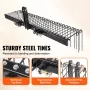 Tow Behind Landscape Rake 72"/183 cm Lawn Dethatcher Rake with 32 Steel Tines