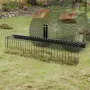 Tow Behind Landscape Rake 72"/183 cm Lawn Dethatcher Rake with 32 Steel Tines