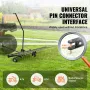 Tow Behind Dethatcher, 60-inch Tow Dethatcher with 24 Steel Tines, Lawn Dethatcher Rake for ATV or Mower, Tow Behind Lawn Rake w