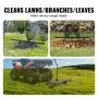 Tow Behind Dethatcher, 60-inch Tow Dethatcher with 24 Steel Tines, Lawn Dethatcher Rake for ATV or Mower, Tow Behind Lawn Rake w