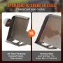 3/8" Skid Steer Attachment Plate, Skid Steer Mount Plate with 2.28" Hitch Receiver, Quick Attachment Loader Plate, Compatible wi