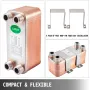 Heat Exchanger 3/4” MNPT Ports Brazed Plate Heat Exchanger 30 Plate heat exchanger plate exchanger Stainless Steel 316L Flat Pla