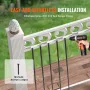 Staircase Metal Balusters, 44'' x 0.5'' Square Aluminum Alloy Decorative Banister Spindles, 11 Pack Deck Baluster with Screws, C