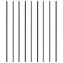 Staircase Metal Balusters, 44'' x 0.5'' Square Aluminum Alloy Decorative Banister Spindles, 11 Pack Deck Baluster with Screws, C