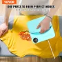 Heat Press 9 x 9 in/22.9 x 22.9 cm Portable Easy Press Sublimation Transfer DIY T-shirt