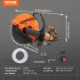 16 '' Elektrisk beton så våd/tør savskærer med vandpumpe og blad
