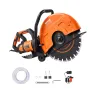 16"/40.6 cm Electric Concrete Saw Wet/Dry Saw Cutter with Water Pump and Blade