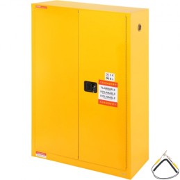 Flammable Safety Cabinet, 45 Gal, Cold-Rolled Steel Flammable Liquid Storage Cabinet, 42.9 x 18.1 x 65.2 in Explosion Proof