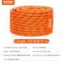 Arborist Træ klatre reb Double Braid Polyester 1/2 "X 120