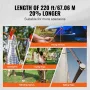 Arborist Tree Climbing Rope Double Braid Polyester 1/2"/1.3 cm x 220'/67.1 m 48-Strand