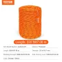Arborist Træ klatre reb Double Braid Polyester 1/2 "X 220