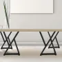 Z Form metal bord ben spisebord ben 28 "x18" skrivebordsben sæt