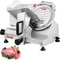 Commercial Meat Slicer, 200W Electric Deli Food Slicer, 350-400RPM Meat Slicer with 8" Carbon Steel Blade, 0 - 0.47 inch