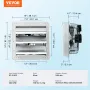 Lukker udstødningsventilatorbutik Udstødningsventilator 305 mm
