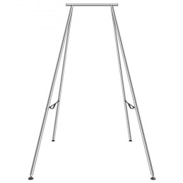 Aerial Yoga Frame, 9.67 ft Height Yoga Swing Stand, Max 551.15 lbs Load Chrome-Plated Steel Pipe Inversion Yoga Swing Stand