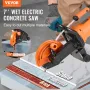 7 '' Elektrisk beton så våd/tør savskærer med vandpumpe og blad