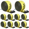 Winch Straps, 4" x 30', 6000 lbs Load Capacity, 18000 lbs Break Strength, Truck Straps with Flat Hook, Flatbed Tie Downs Cargo