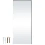 Full Length Mirror, 71" x 31", Extra Large Standing Hanging or Leaning Rectangle Floor Tempered Mirror with Stand Aluminum Alloy