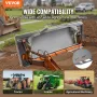 3/8 "Skid Steer -tilknytningsplade Universal Mount Plate til