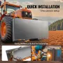 3/8" Skid Steer Attachment Plate, Universal Quick Attach Plate, Skid Steer Mount Plate, Quick Attachment Loader Plate Compatible
