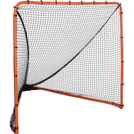 Lacrosse Goal, 6' x 6' Lacrosse Net, Folding Portable Backyard Lacrosse Training Equipment, Steel Frame Training Net, Quick &