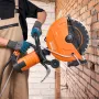 14"/35.6 cm Electric Concrete Saw Wet/Dry Saw Cutter with Water Pump and Blade