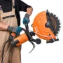 14"/35.6 cm Electric Concrete Saw Wet/Dry Saw Cutter with Water Pump and Blade