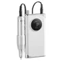 Electric Rechargeable Nail Drill, 40,000RPM Portable Cordless Nail E File Machine, LCD-Display Acrylic Gel Grinder Tool with 6 B