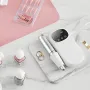 Electric Rechargeable Nail Drill, 35,000RPM Portable Cordless Nail E File Machine, LCD-Display Acrylic Gel Grinder Tool with 6 B