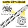 Heavy Duty Drawer Slides 152.4 cm Length, Locking Drawer Slides 226.8 kg Load Capacity Long Full Extension Drawer Slide 1 Pair S