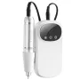 Electric Rechargeable Nail Drill, 35,000RPM Portable Cordless Nail E File Machine, LCD-Display Acrylic Gel Grinder Tool with 6 B