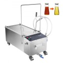 Mobile Fryer Filter, 55L Oil Tank Capacity, Oil Filtration System with 10 L/min Oil Filtration Speed, Mobile Frying Oil