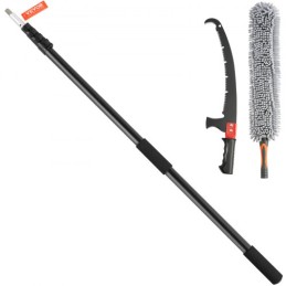 Manual Pole Saw, 4.9-20 ft Extendable Tree Pruner, Sharp Steel Blade for High Branches Trimming, with Lightweight Aluminum