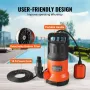 Submersible Utility Pump Sump Pump 400W 2510 GPH/9506 LPH 26 ft/7.9 m Head Water Pump