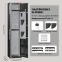 Gun Safe Rifle Safe med fingeraftrykslås til 5 rifler og 4