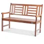 Outdoor Bench 48 in/121.9 cm Wood Garden Bench 700 lbs/317.5 kg Park Patio Yard Porch Bench