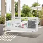 60" veranda gyngebænk træhængende udendørs have terrasse