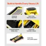 Floor Jack, 4 Ton Low Profile Floor Jack, Heavy-duty Steel Racing Floor Jack with Dual Pistons Quick Lift Pump, Floor Jack Lifti