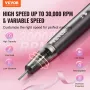 Electric Cordless Nail Drill, 30,000RPM Variable-Speed Rechargeable Nail E File Machine, Portable Manicure Pedicure Polisher wit
