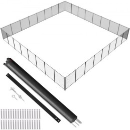 Pool Fence 4 x 96 FT Removable Pool Fences for Inground Pools Outdoor