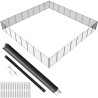 Pool Fence 4 x 96 FT Removable Pool Fences for Inground Pools Outdoor