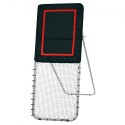 Folding Lacrosse Rebounder for Backyard, 3x8 Ft Volleyball Bounce Back Net, Pitchback Throwback Baseball Softball Return
