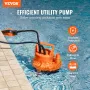 Nedsænkbar værktøjspumpe sump pumpe 320W 1585 gph 23 ft