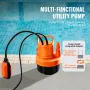 Nedsænkbar værktøjspumpe sump pumpe 320W 1585 gph 23 ft