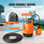 Submersible Utility Pump Sump Pump 320W 1585 GPH/6002 LPH 23 ft/7 m Head Water Pump