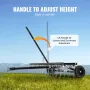 Tow Behind Dethatcher, 48-inch Tow Dethatcher with 24 Spring Steel Tines, Lawn Dethatcher Rake for ATV or Mower, Tow Behind Lawn
