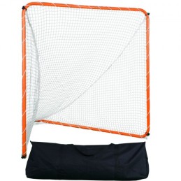 Lacrosse Goal, 6' x 6' Lacrosse Net, Steel Frame Backyard Lacrosse Training Equipment, Portable Lacrosse Goal with Carry Bag,